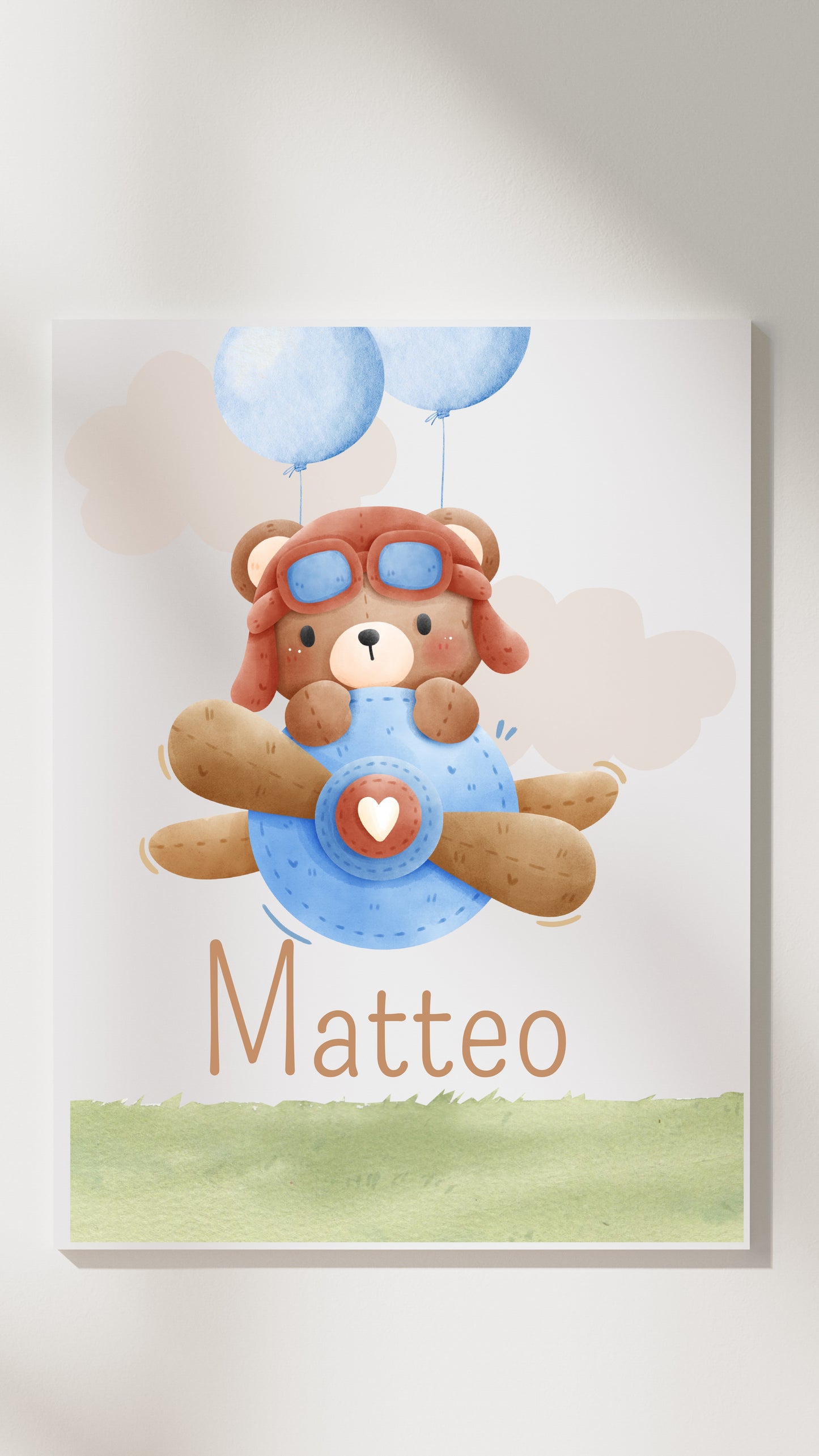 Dig. geboortekaartje en canvas print 10% korting