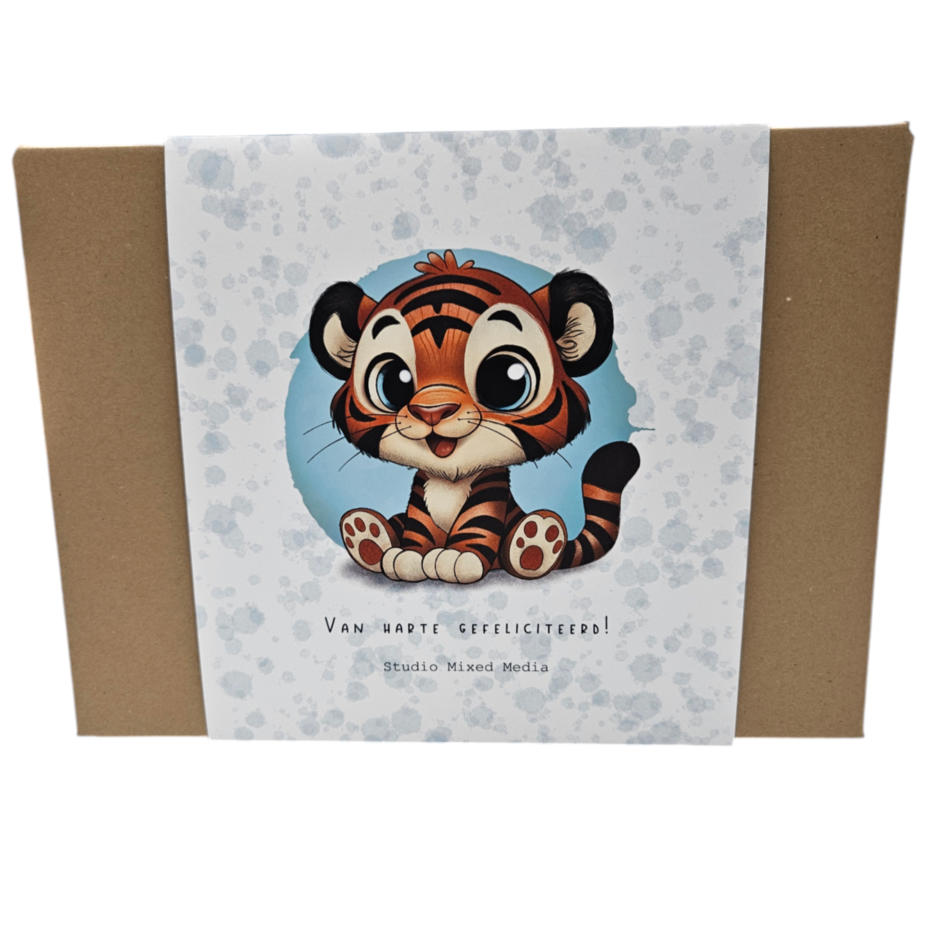 Cadeaupakket geboorte | Grijsblauw L