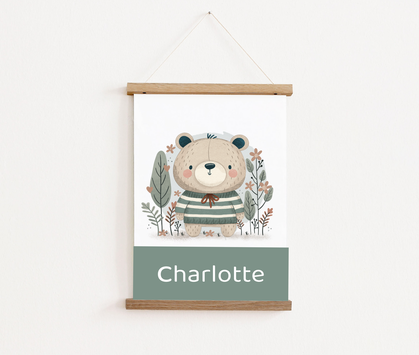 Poster met posterhangers | Beertje