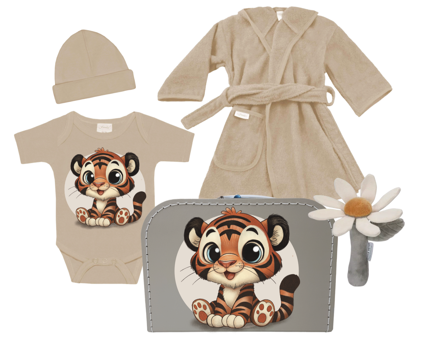 Cadeaupakket geboorte | Beige XL