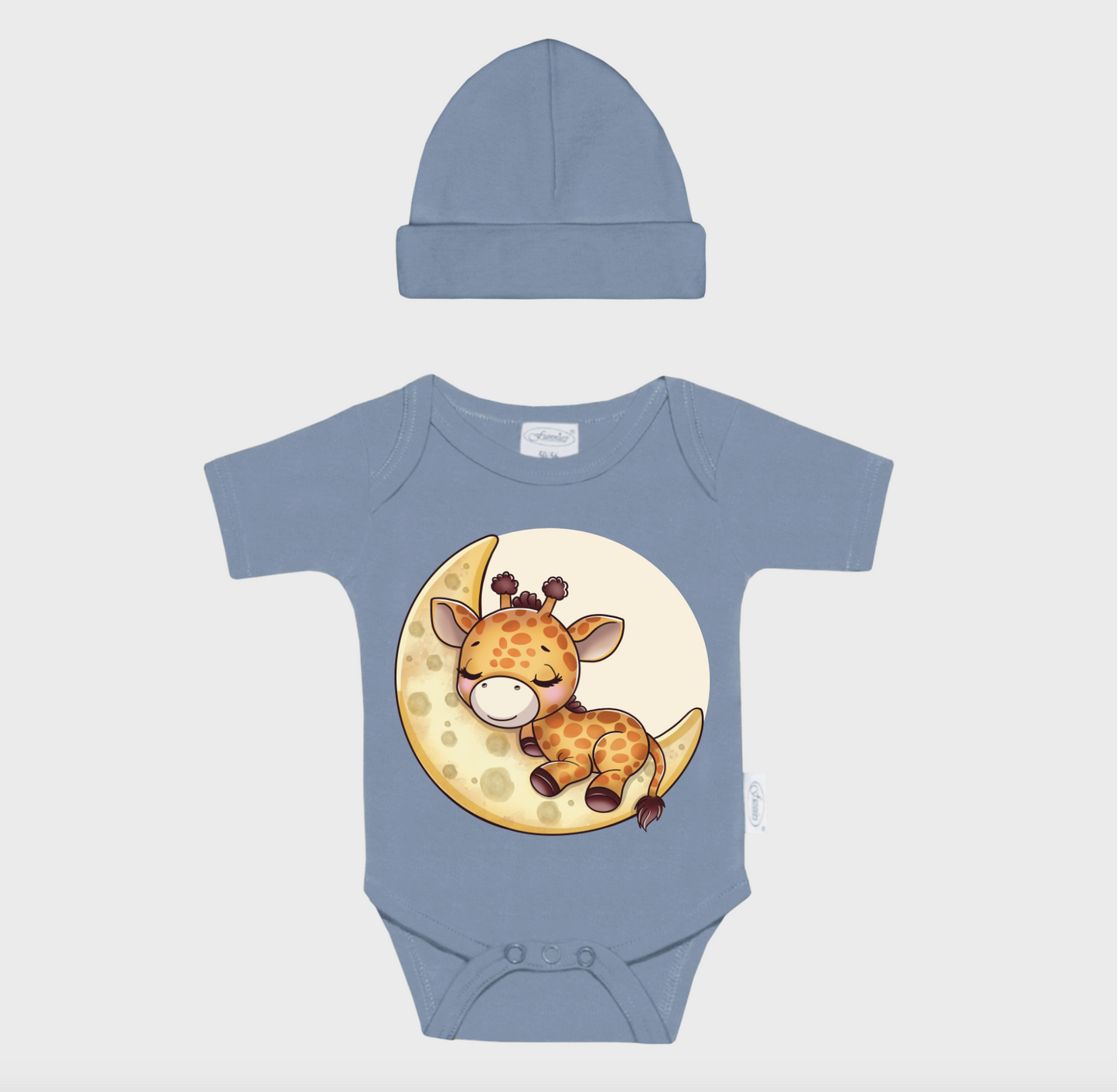 Cadeaupakket geboorte | Grijs Blauw L