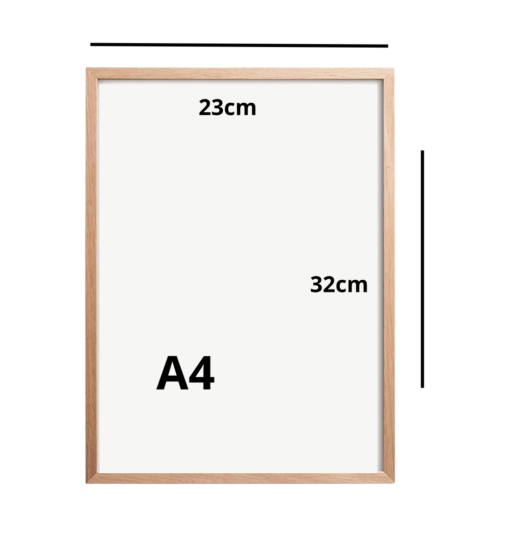Geboorteposter in lijst