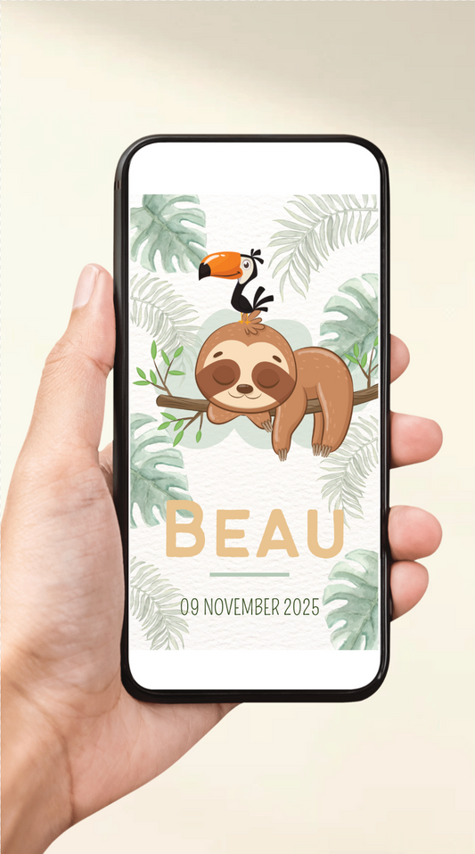 Digitaal geboortekaartje