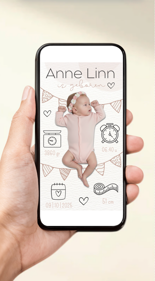 Digitaal geboortekaartje