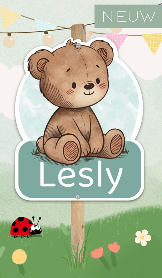 Geboortebord tuin | Beertje