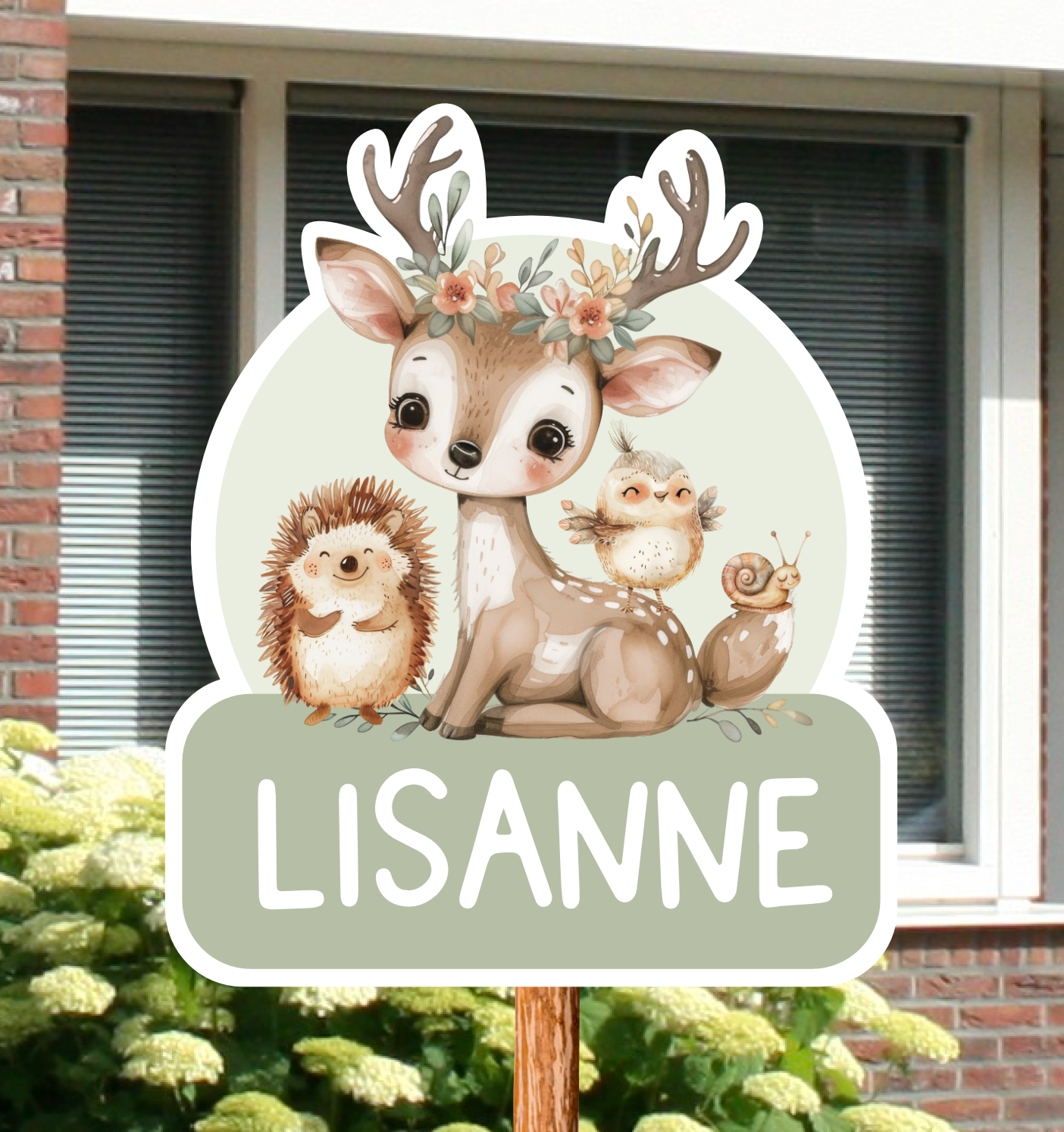 Geboortebord tuin | Hertje en co