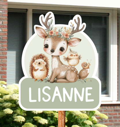 Geboortebord tuin | Hertje en co