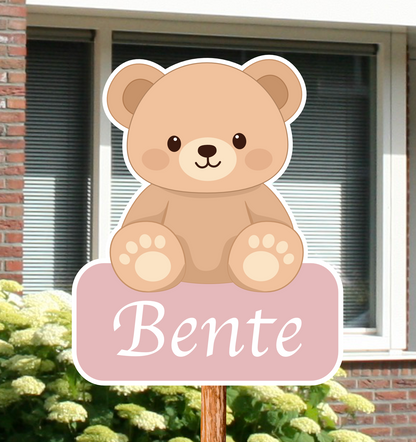 Geboortebord tuin | Beertje