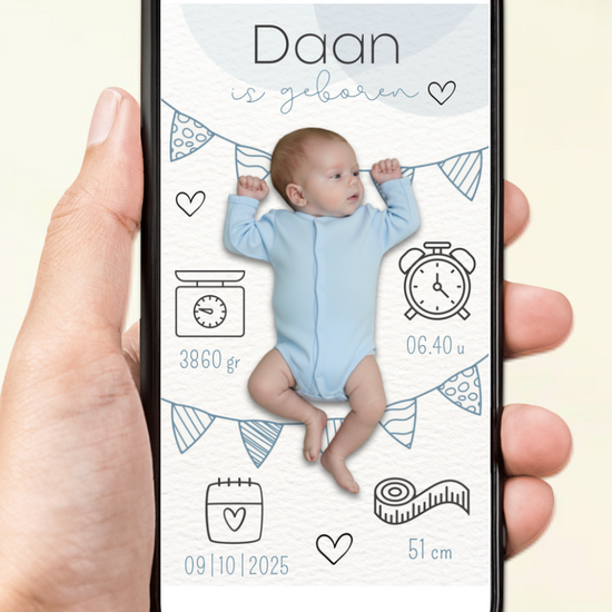 Digitaal geboortekaartje