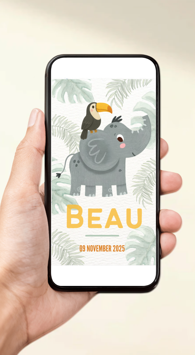 Digitaal geboorteaartje