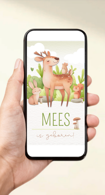 Digitaal geboortekaartje
