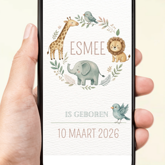 Digitaal geboortekaartje