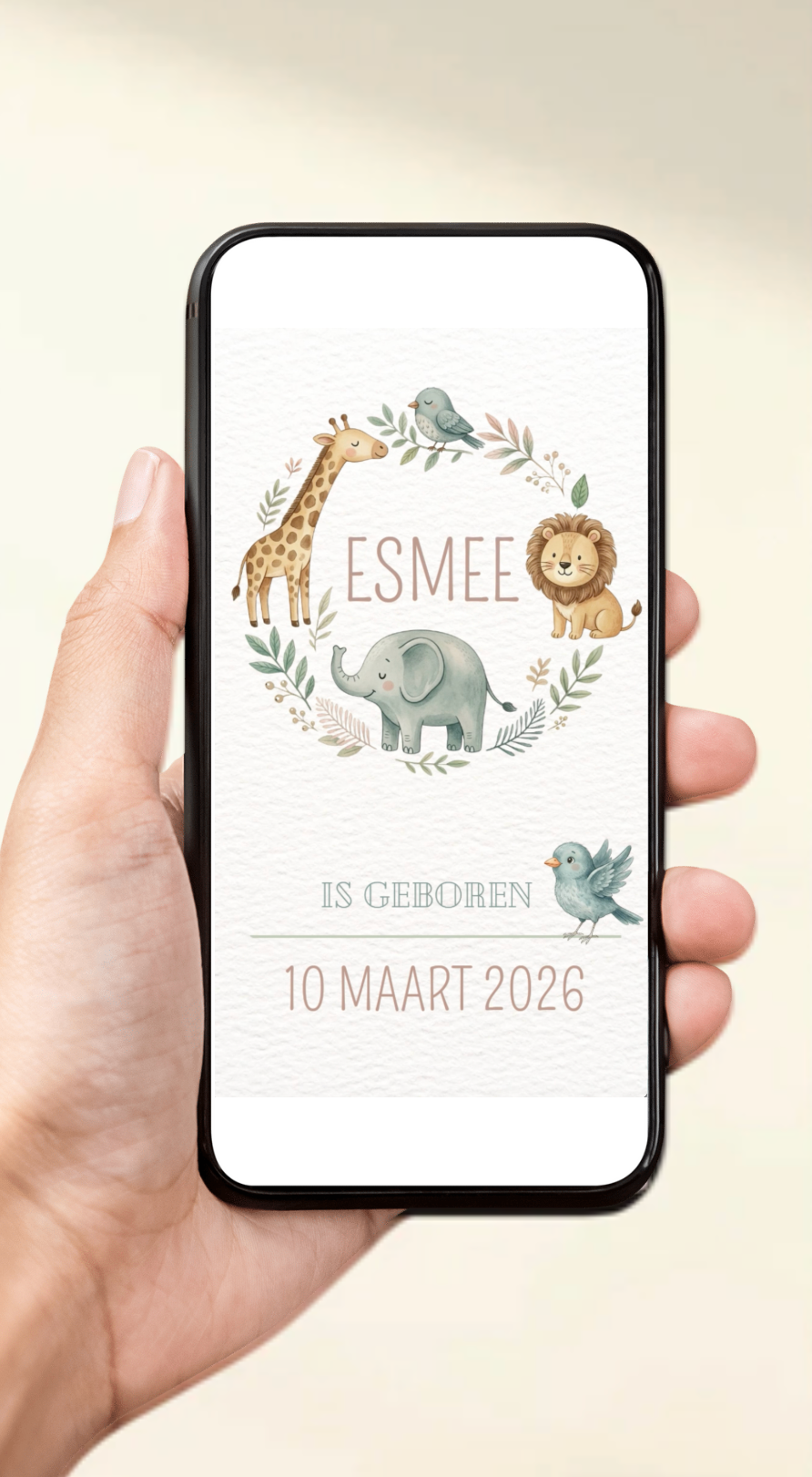 Digitaal geboortekaartje